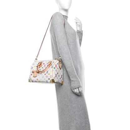 Louis Vuitton LV X TM Monogram Multicolor Speedy Bandouliere 25 White 2 of 9