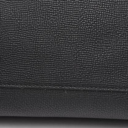 Burberry Derby Calfskin House Check Medium Welburn Tote Black 9 of 11
