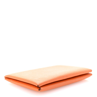 Hermes Epsom Calvi Card Case Abricot 4 of 6