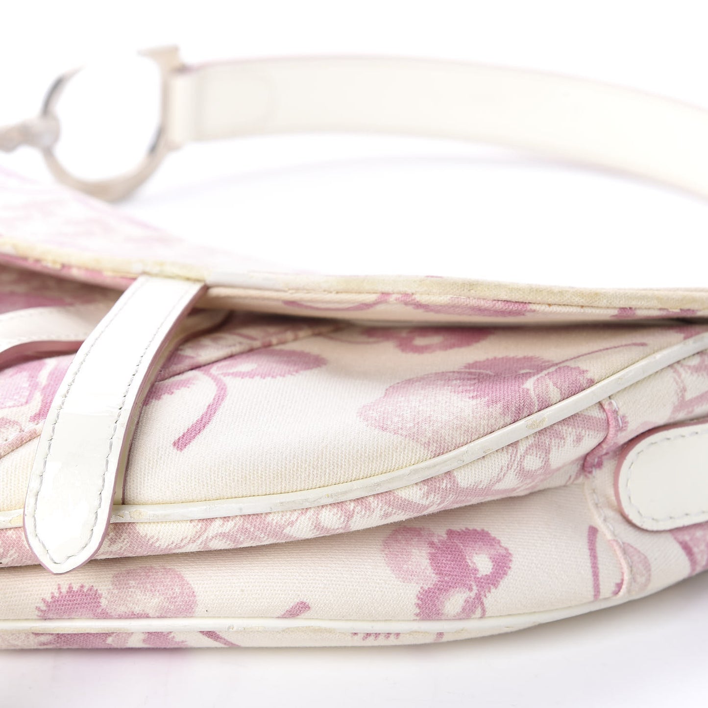 Monogram Floral Saddle Bag Pink