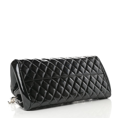 Chanel Patent Quilted Medium Just Mademoiselle Bowling Bag Black 4 of 10
