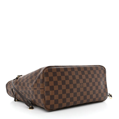 Louis Vuitton Damier Ebene Neo Neverfull MM Rose Ballerine 4 of 13