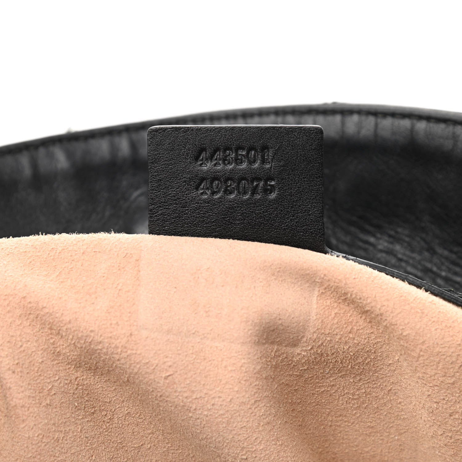 Gucci Calfskin Matelasse Medium GG Marmont Open Top Shoulder Bag Black 6 of 10
