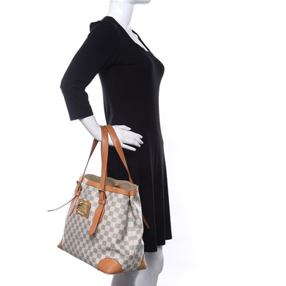 Louis Vuitton Damier Azur Hampstead MM 2 of 14