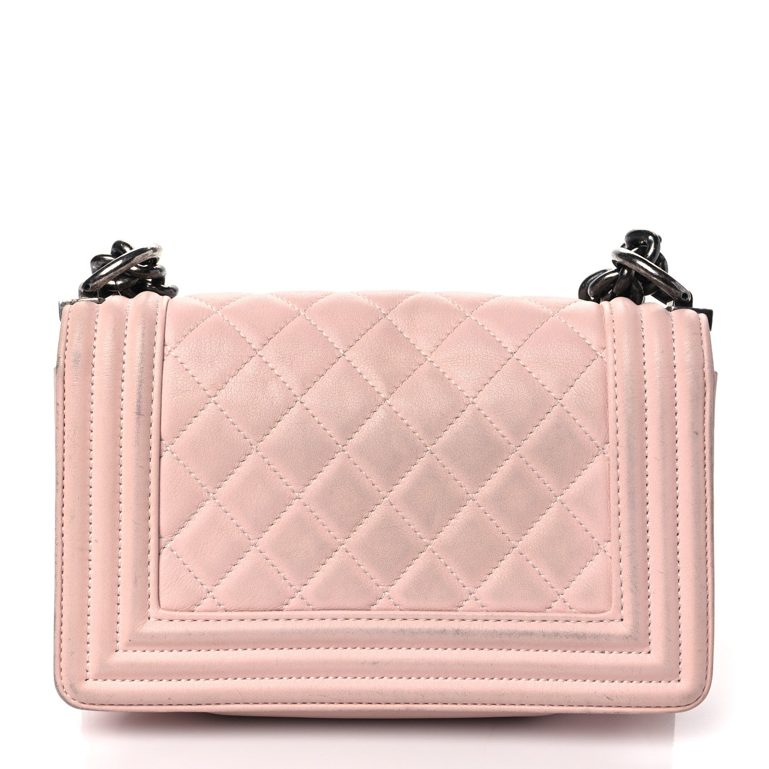 Chanel Lambskin Quilted Small Boy Flap Light Pink 12 of 12