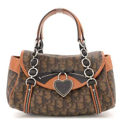 Christian Dior Monogram Romantique Trotter Flap Bag Brown 1 of 13