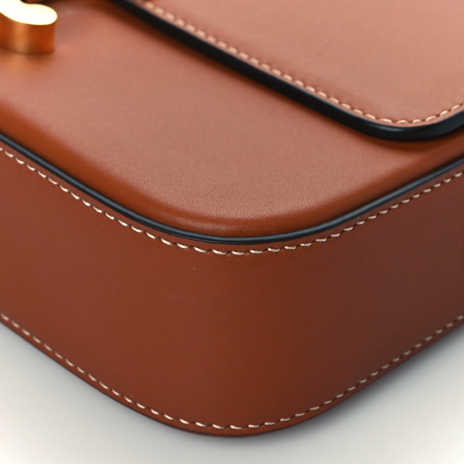Celine Natural Calfskin Triomphe Shoulder Bag Tan 10 of 10