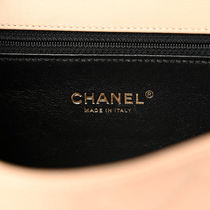 Chanel Caviar Quilted Small CC Filigree Flap Beige Black 6 of 10