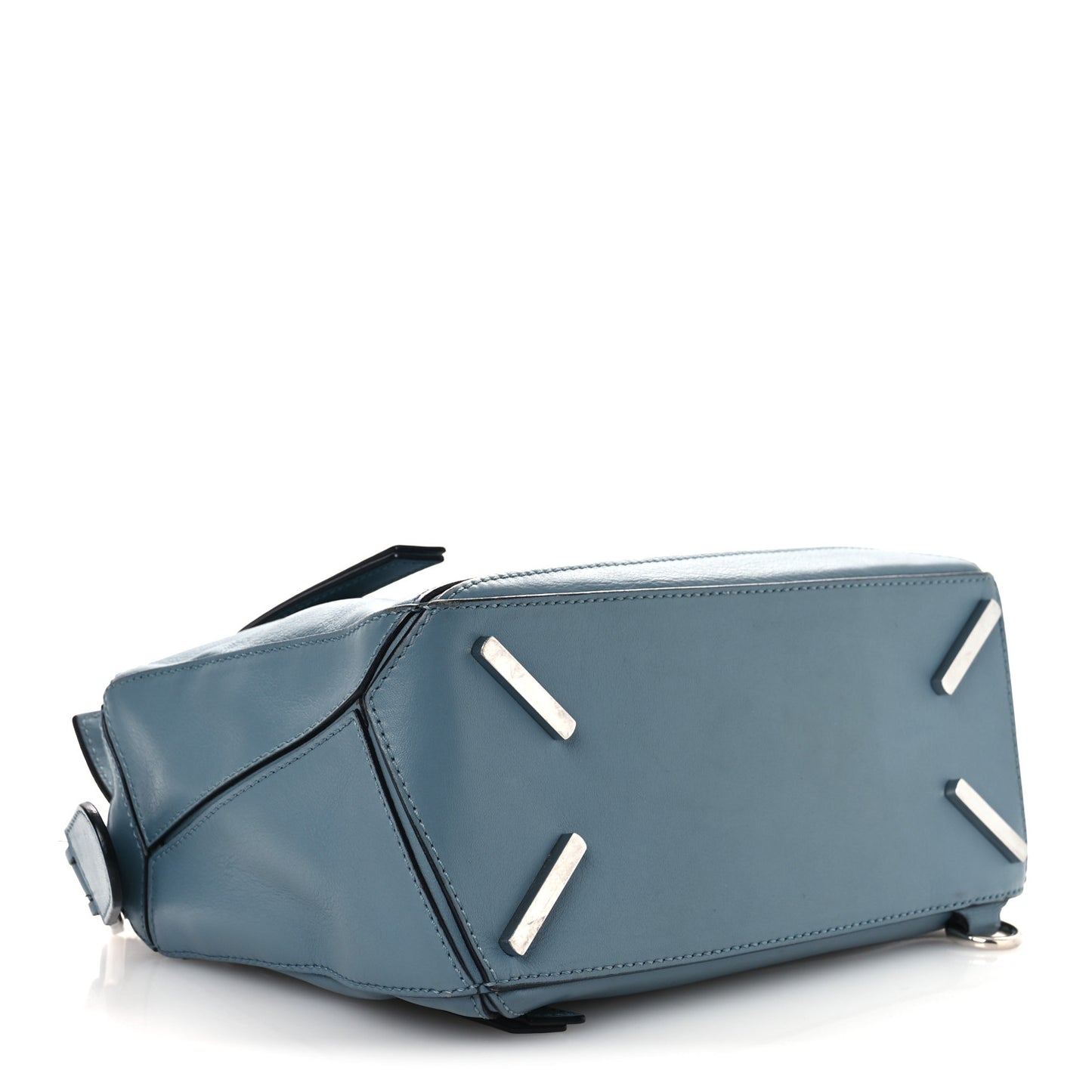 Calfskin Small Puzzle Bag Stone Blue
