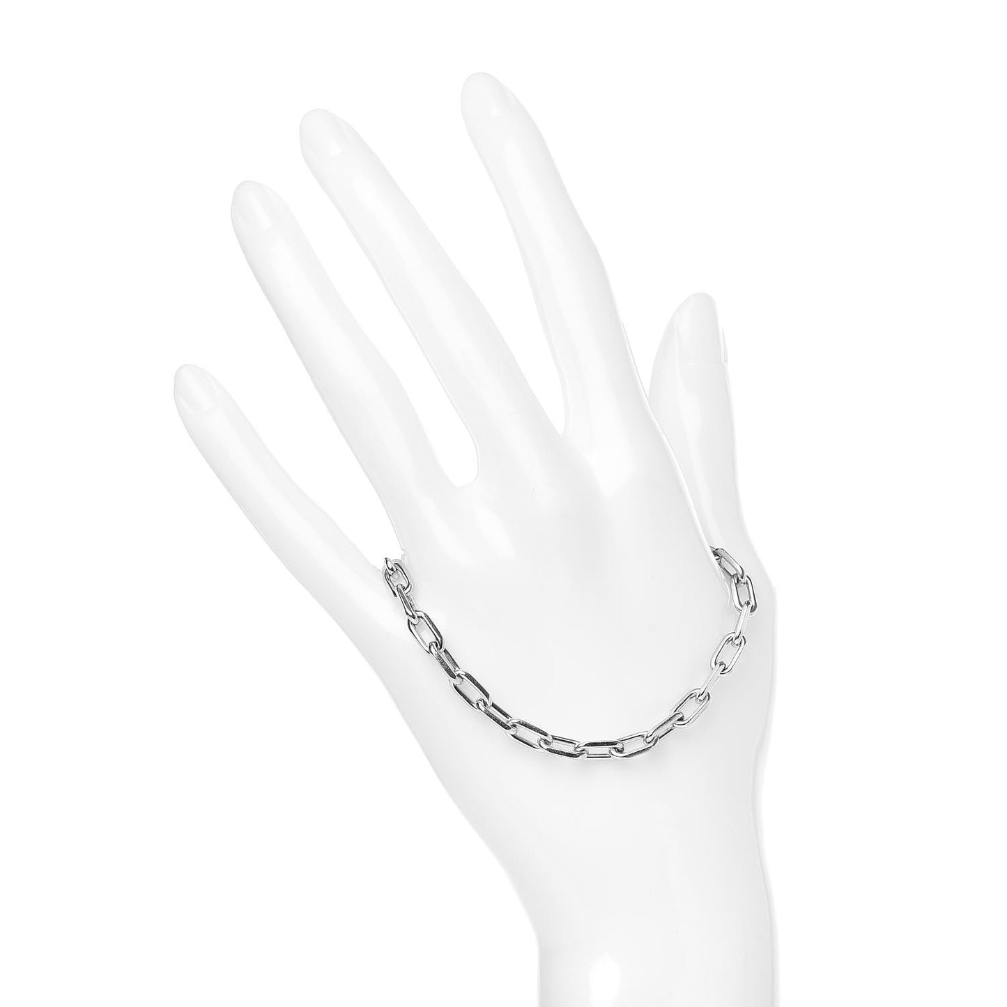 18K White Gold Spartacus Chain Bracelet