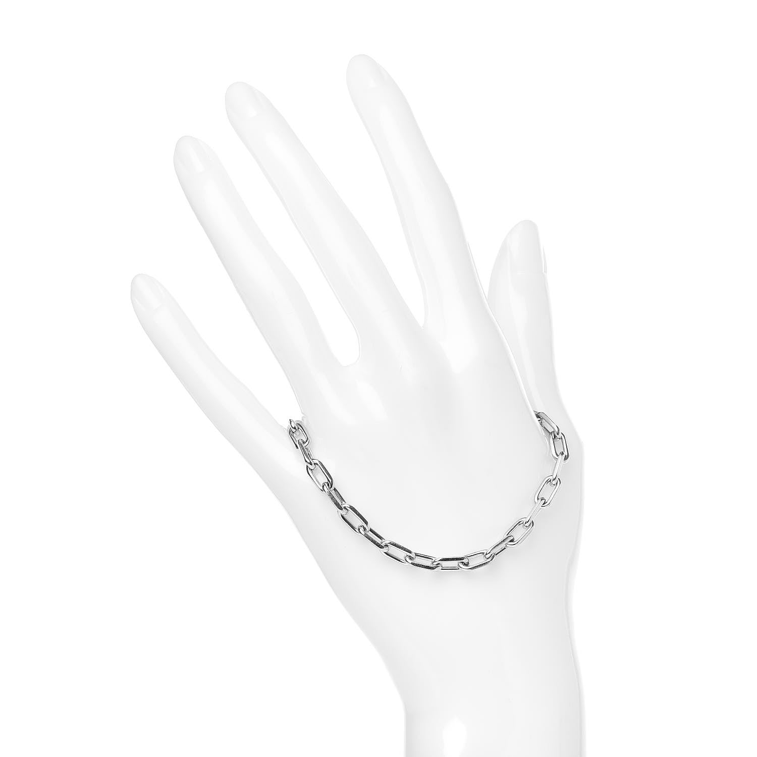 Cartier 18K White Gold Spartacus Chain Bracelet 2 of 4