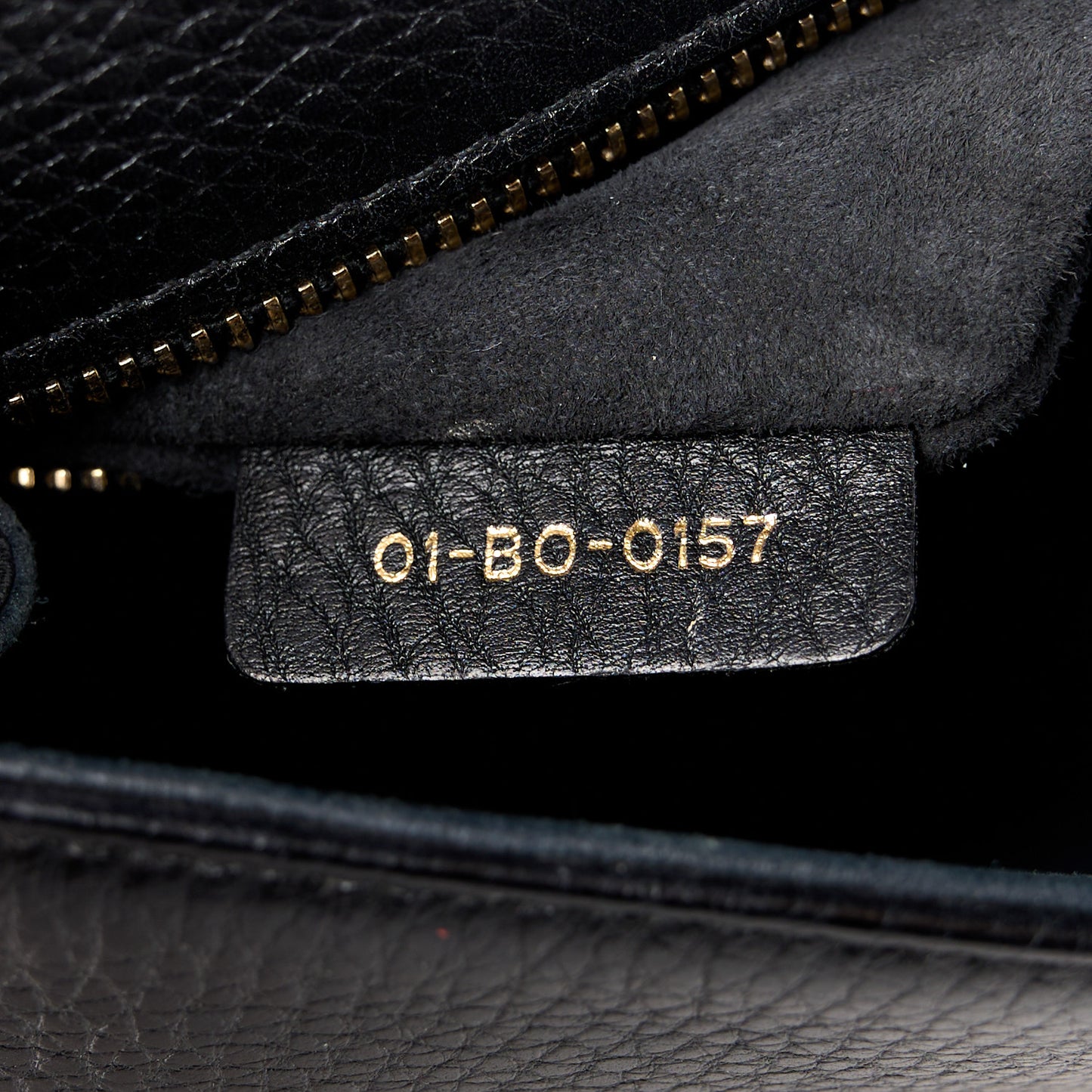 Grained Calfskin Medium Diorama Flap Bag Black