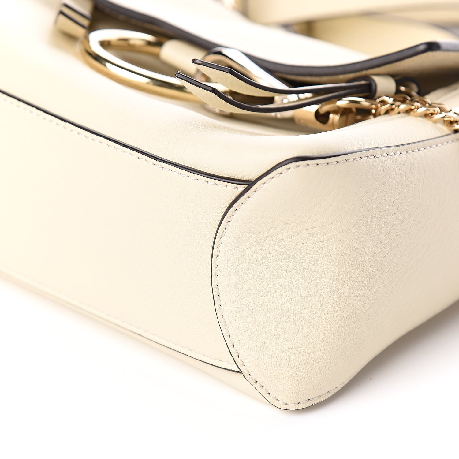 Chloe Calfskin Mini Faye Day Shoulder Bag Off White 9 of 9