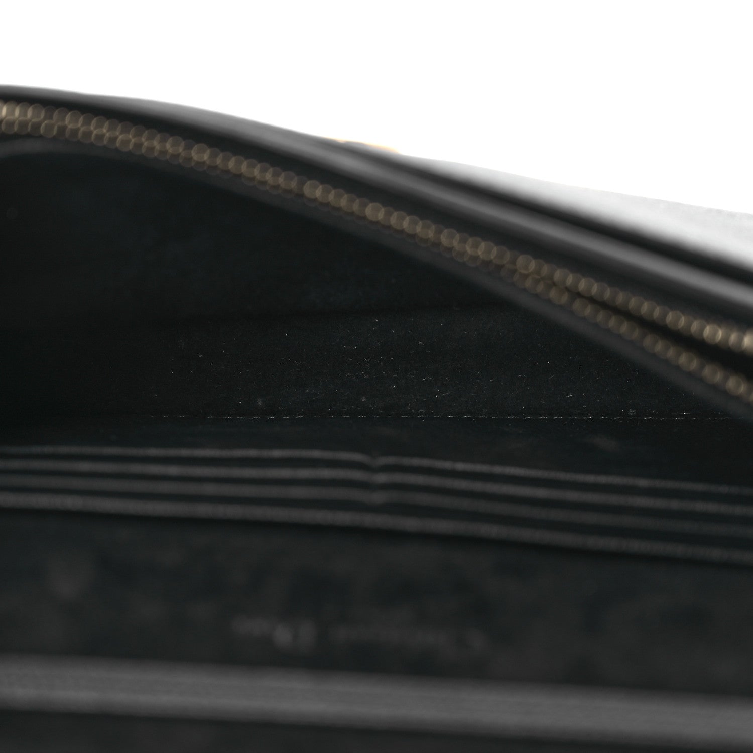 Christian Dior Grained Calfskin Saddle Chain Pouch Black 5 of 15