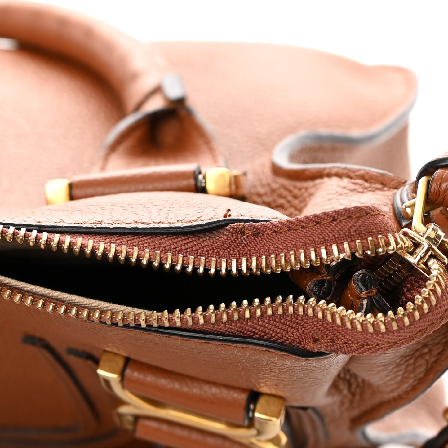 Calfskin Medium Marcie Satchel Tan