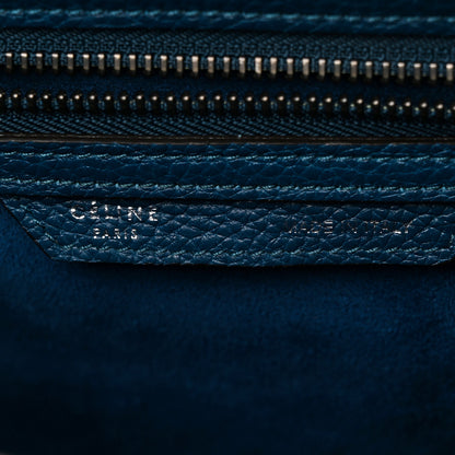 Celine Drummed Calfskin Micro Luggage Orage 6 of 12