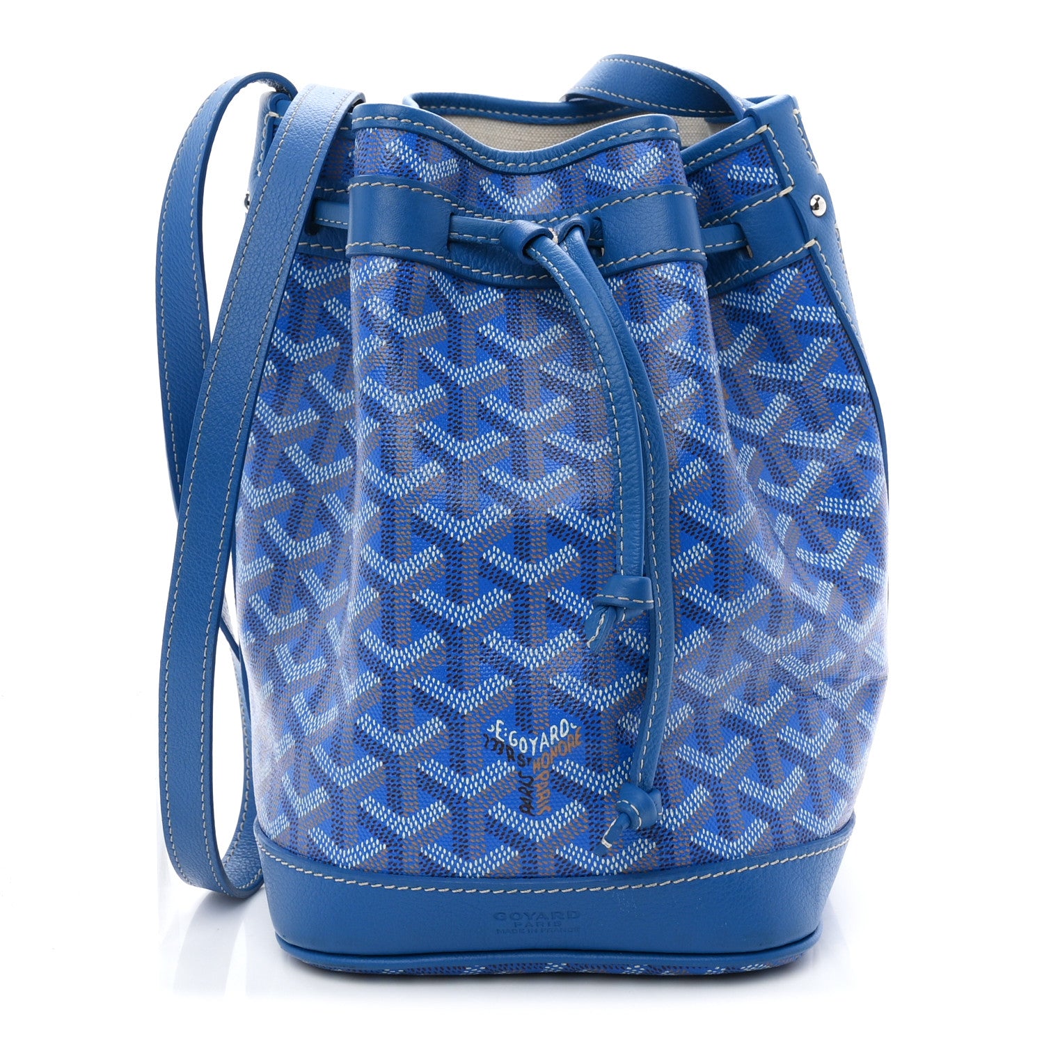 Goyard Goyardine Petit Flot Bucket Bag PM Sky Morning 1 of 10