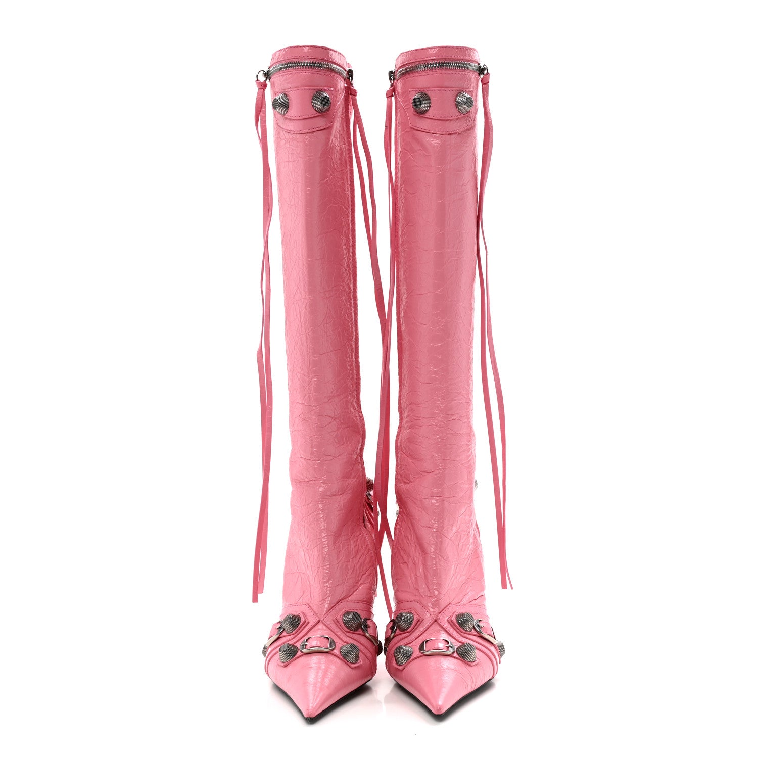 Balenciaga Agneau Arena Cagole 90mm Boots 39 Sweet Pink 2 of 11