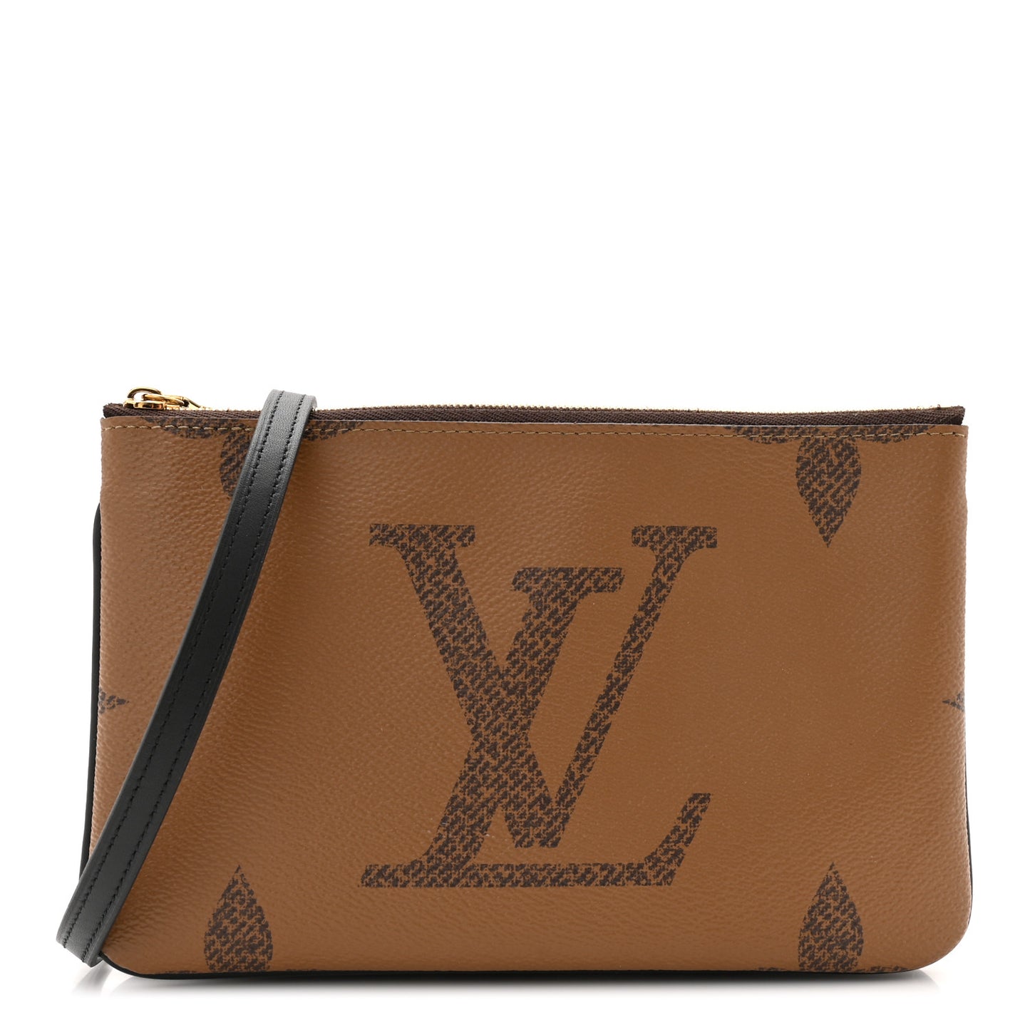 Reverse Monogram Giant Double Zip Pochette