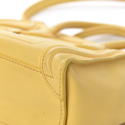 Celine Smooth Calfskin Nano Luggage Citron 18 of 20