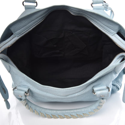 Balenciaga Agneau Giant 12 Silver Hardware City Bleu Dragee 5 of 13