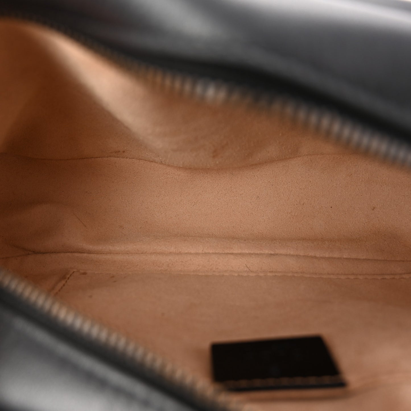 Calfskin Matelasse Small GG Marmont Chain Shoulder Bag Black