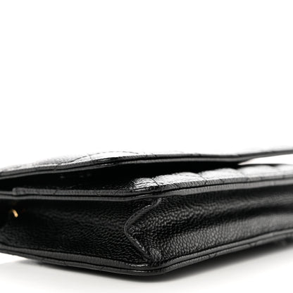 Chanel Caviar Quilted Wallet on Chain WOC Black 9 of 11