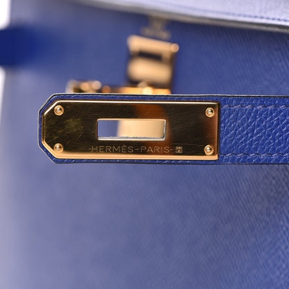 Hermes Epsom Kelly Sellier 28 Bleu Electrique 19 of 37