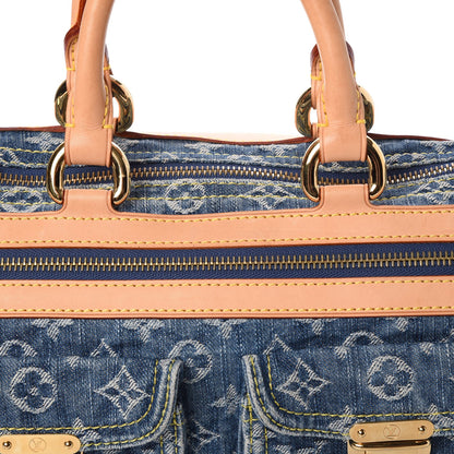 Louis Vuitton Monogram Denim Neo Speedy Blue 10 of 13