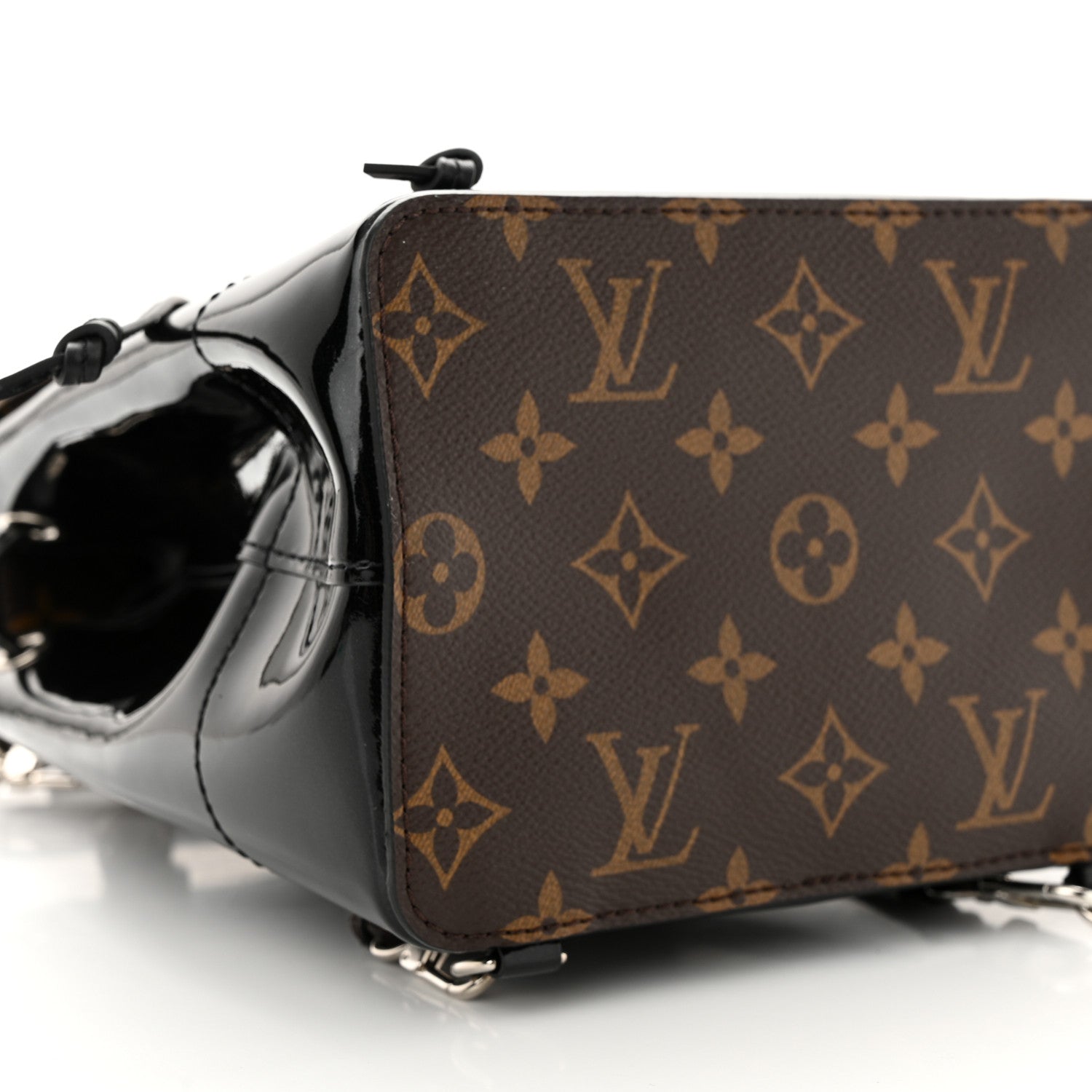 Louis Vuitton Patent Monogram Hot Springs Backpack Black 8 of 9