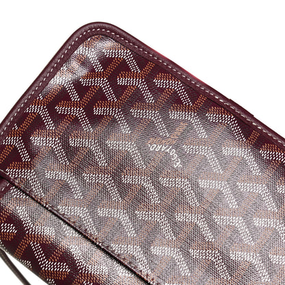 Goyard Goyardine Plumet Wallet Clutch Burgundy 9 of 11