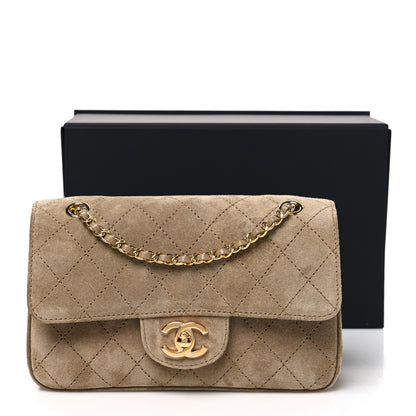 Chanel Suede Calfskin Mini Souplissimo Maxi Flap Dark Beige 12 of 12