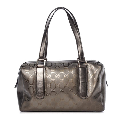 Gucci Imprime Monogram Small Boston Pewter 1 of 9