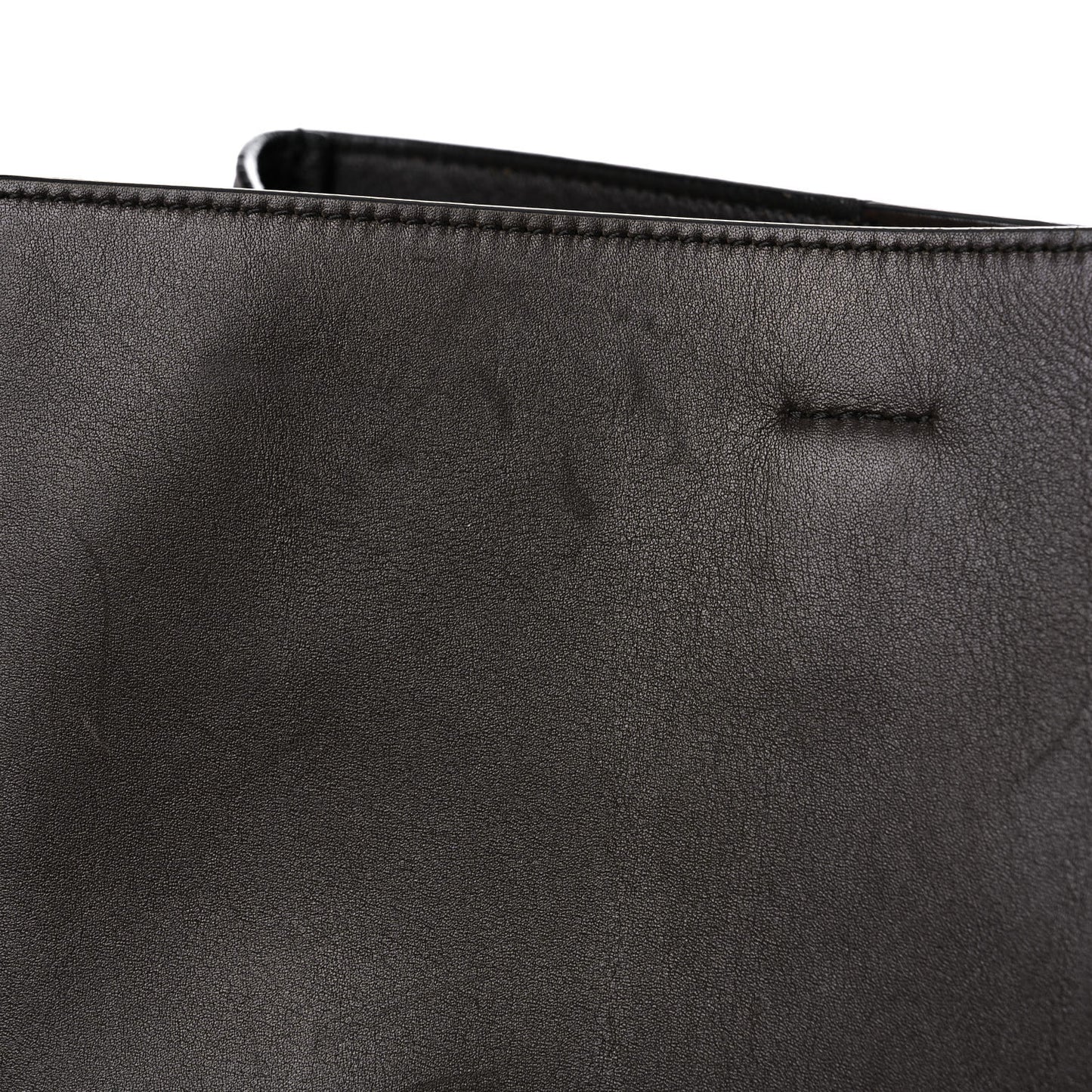 Supersoft Calfskin Sangle Bucket Bag Wood