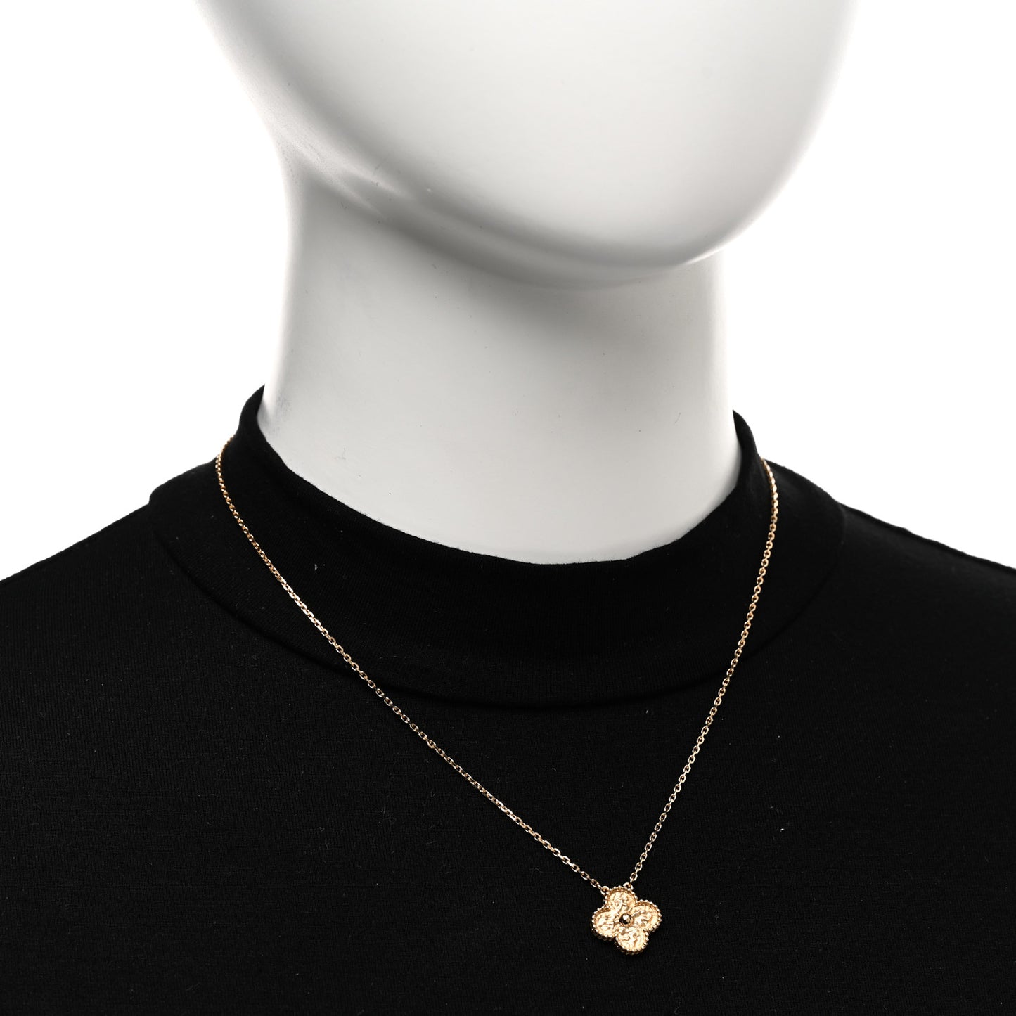 18K Yellow Gold Vintage Alhambra Pendant Necklace
