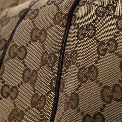 Gucci Monogram Large Jockey Hobo Dark Brown 21 of 24