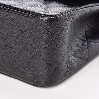 Chanel Caviar Quilted Jumbo Double Flap Black 9 of 9