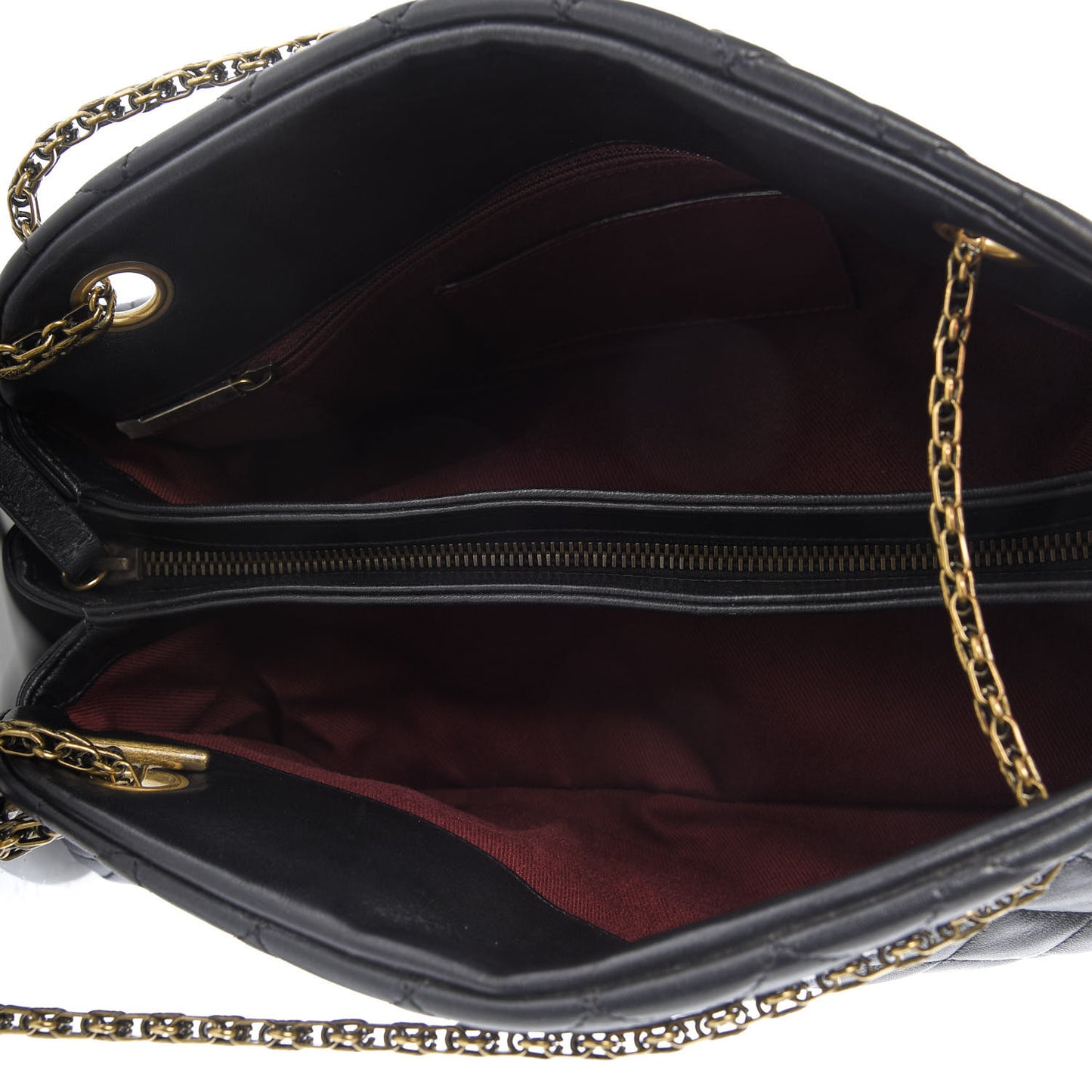 Lambskin Quilted Medium Just Mademoiselle Black