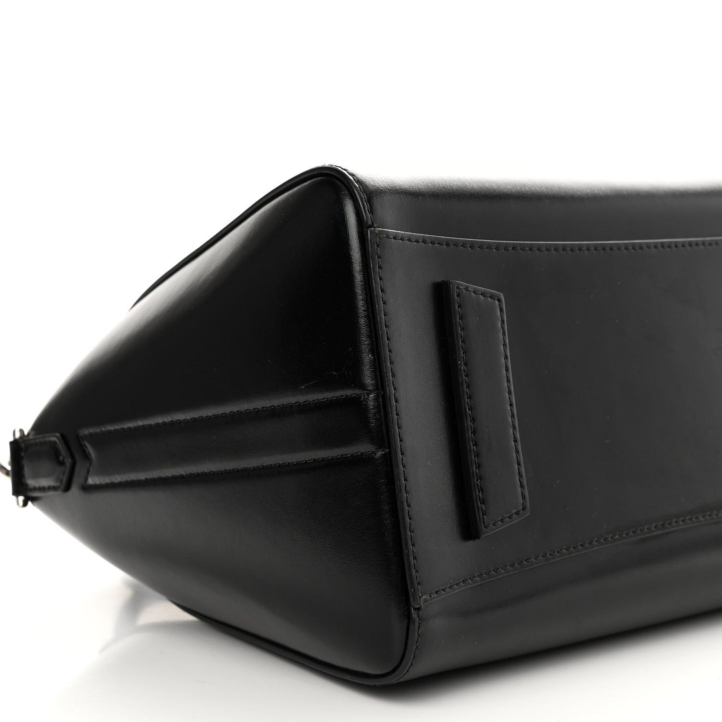 Shiny Lord Calfskin Small Antigona Black