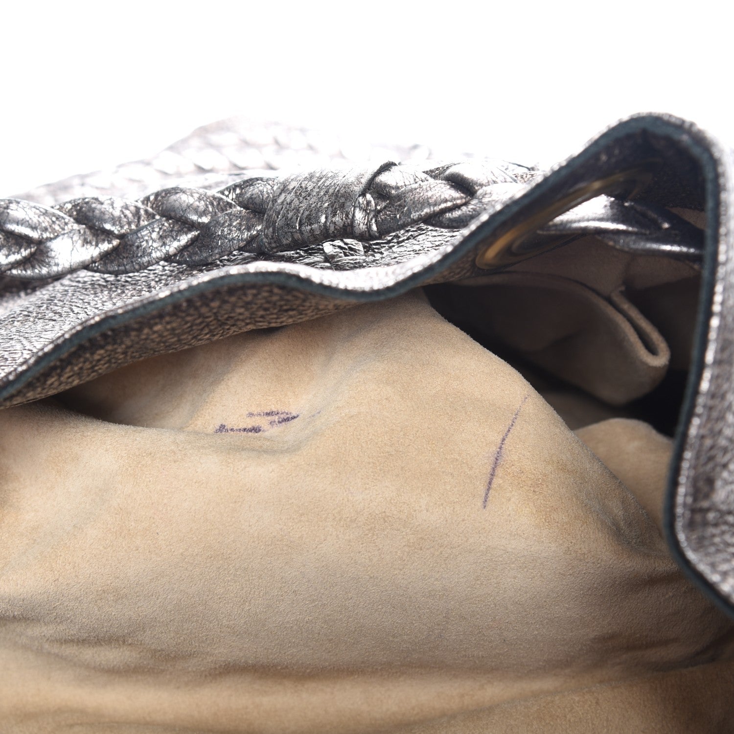 Bottega Veneta Metallic Cervo Illusion Hobo Bronze 6 of 8