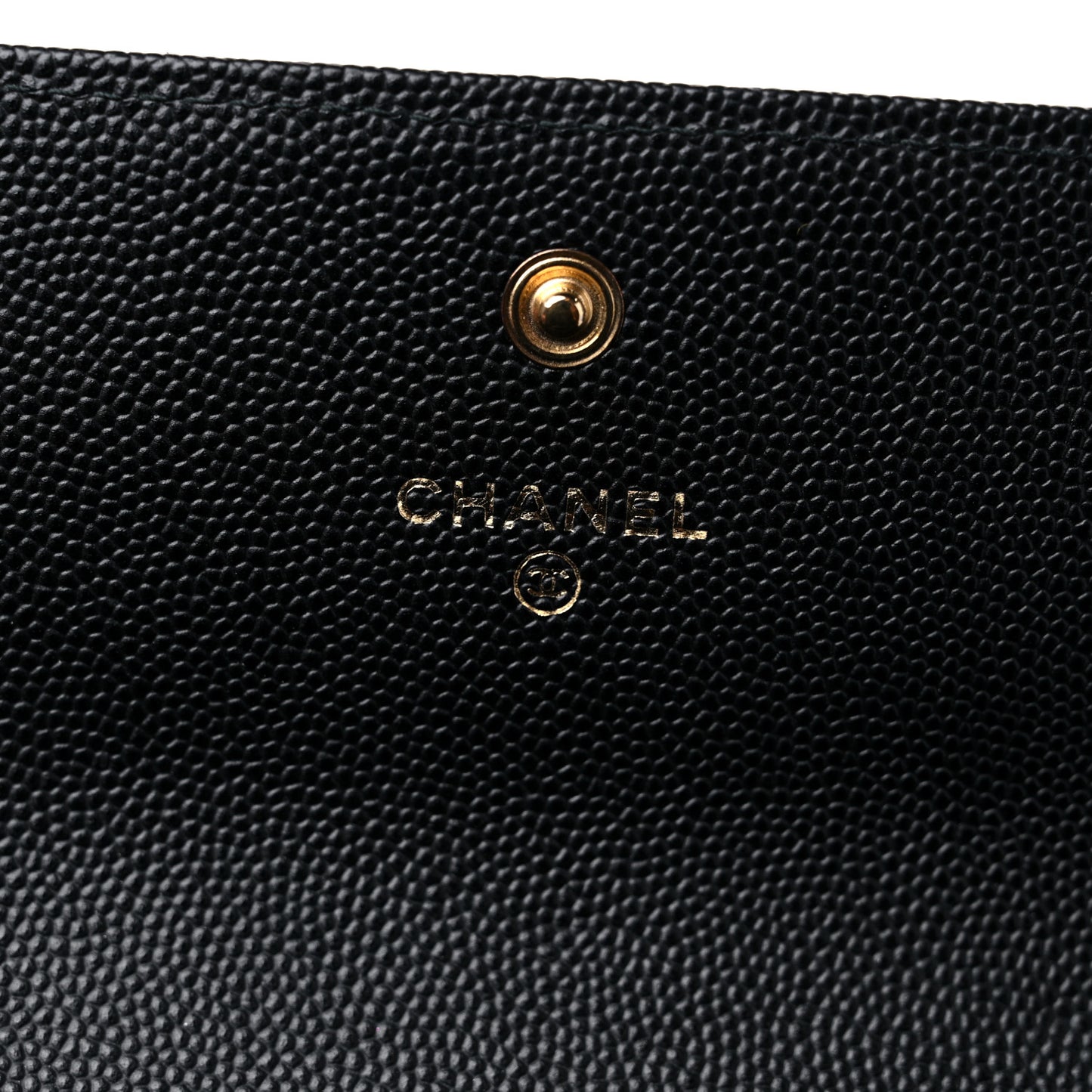 Caviar Quilted Long Boy Flap Wallet Black