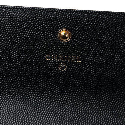 Chanel Caviar Quilted Long Boy Flap Wallet Black 6 of 13