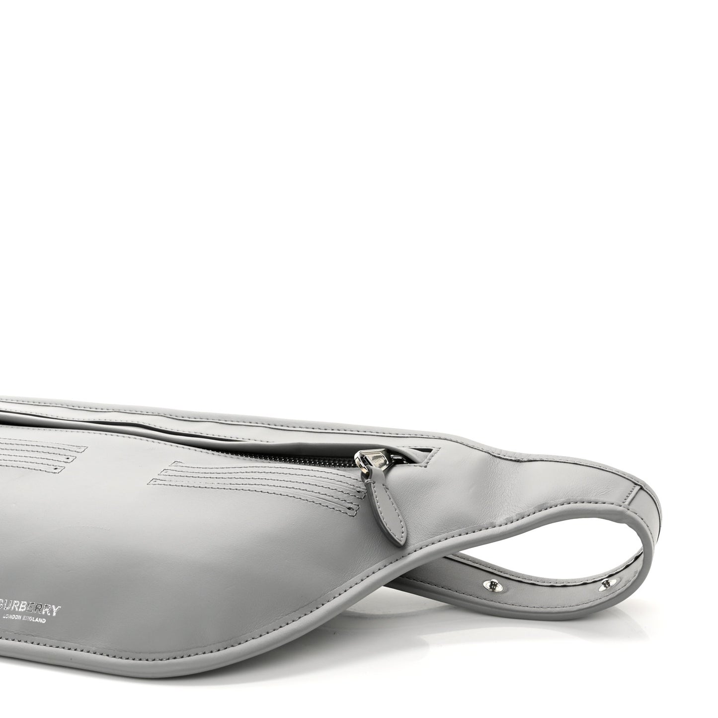 Smooth Calfskin Brummell Bum Bag Grey