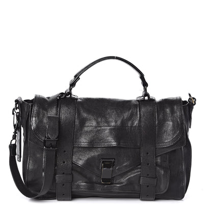 Proenza Schouler Lambskin Medium PS1 Satchel Black 1 of 12