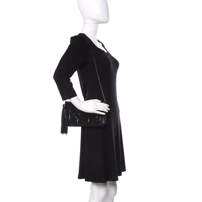 Chanel Lambskin Quilted CC Tassel Shoulder Bag Black 2 of 10