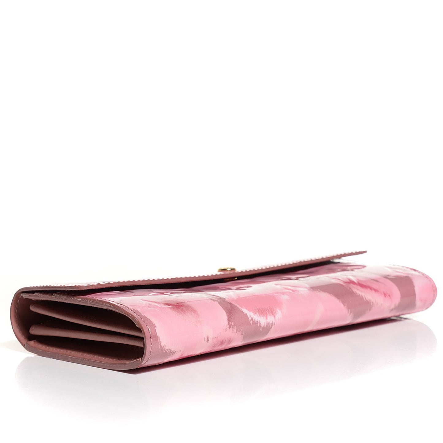 Vernis Ikat Sarah Wallet Rose Velours