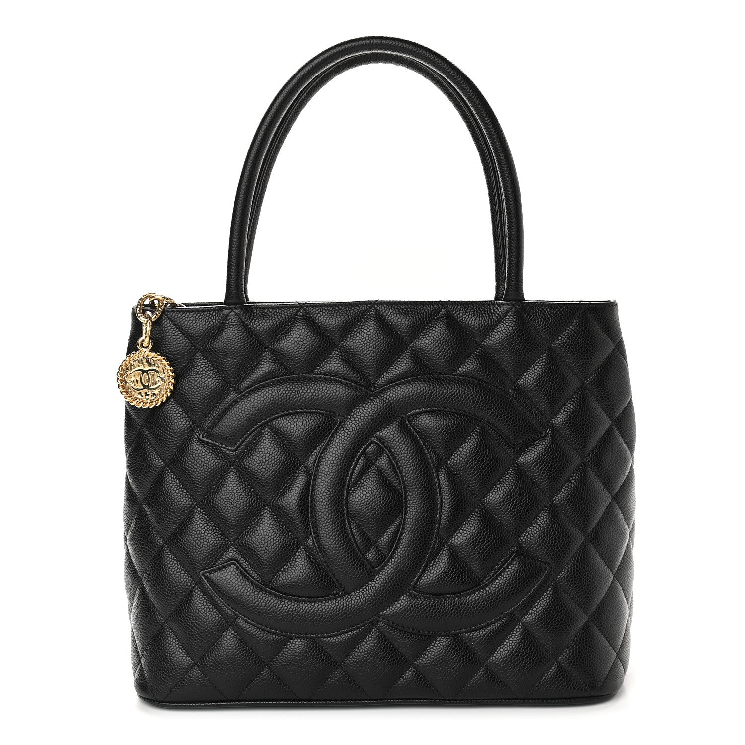 Chanel Caviar Quilted Medallion Tote Black 1 of 9