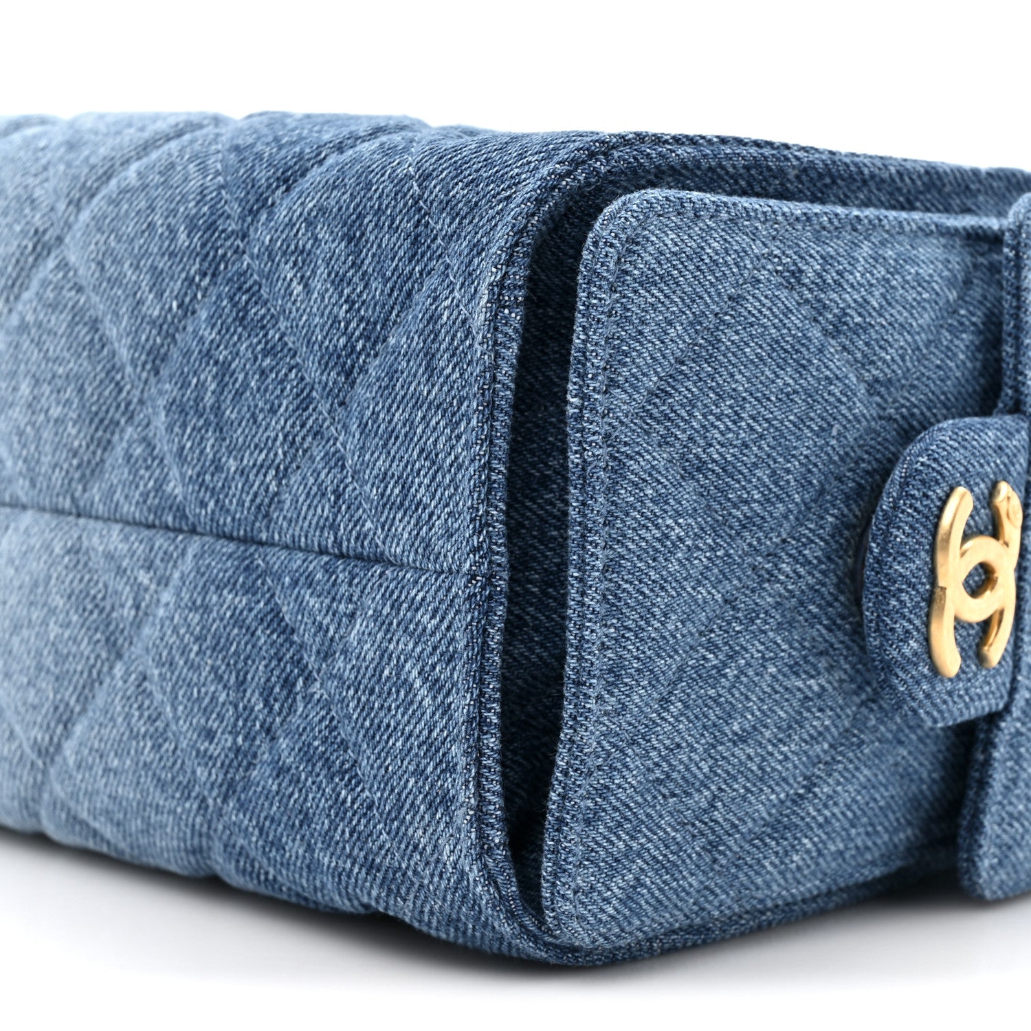 Chanel Washed Denim Quilted Mini Chanel 25 Handbag Blue 9 of 11