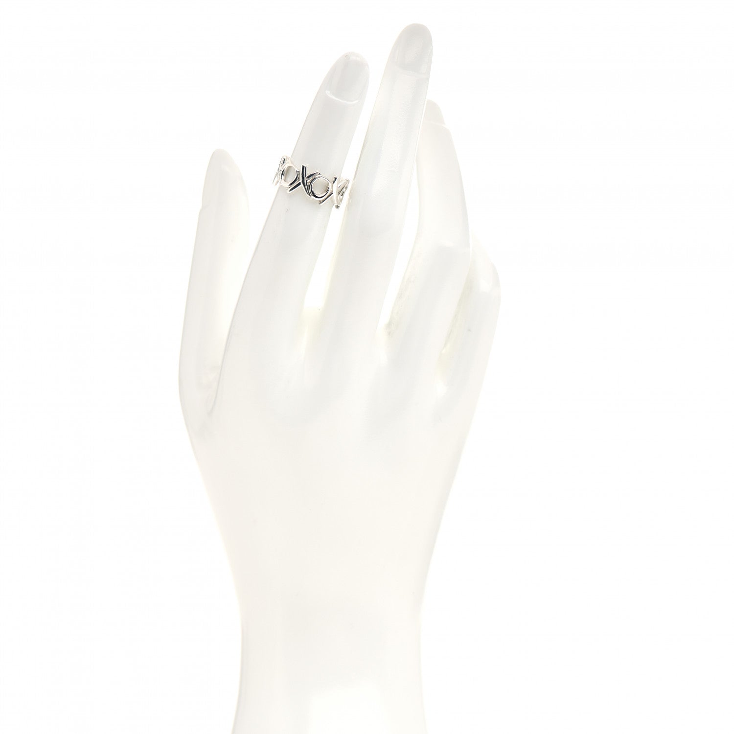 Tiffany Sterling Silver Paloma Picasso XO Band Ring 47 4 2 of 4