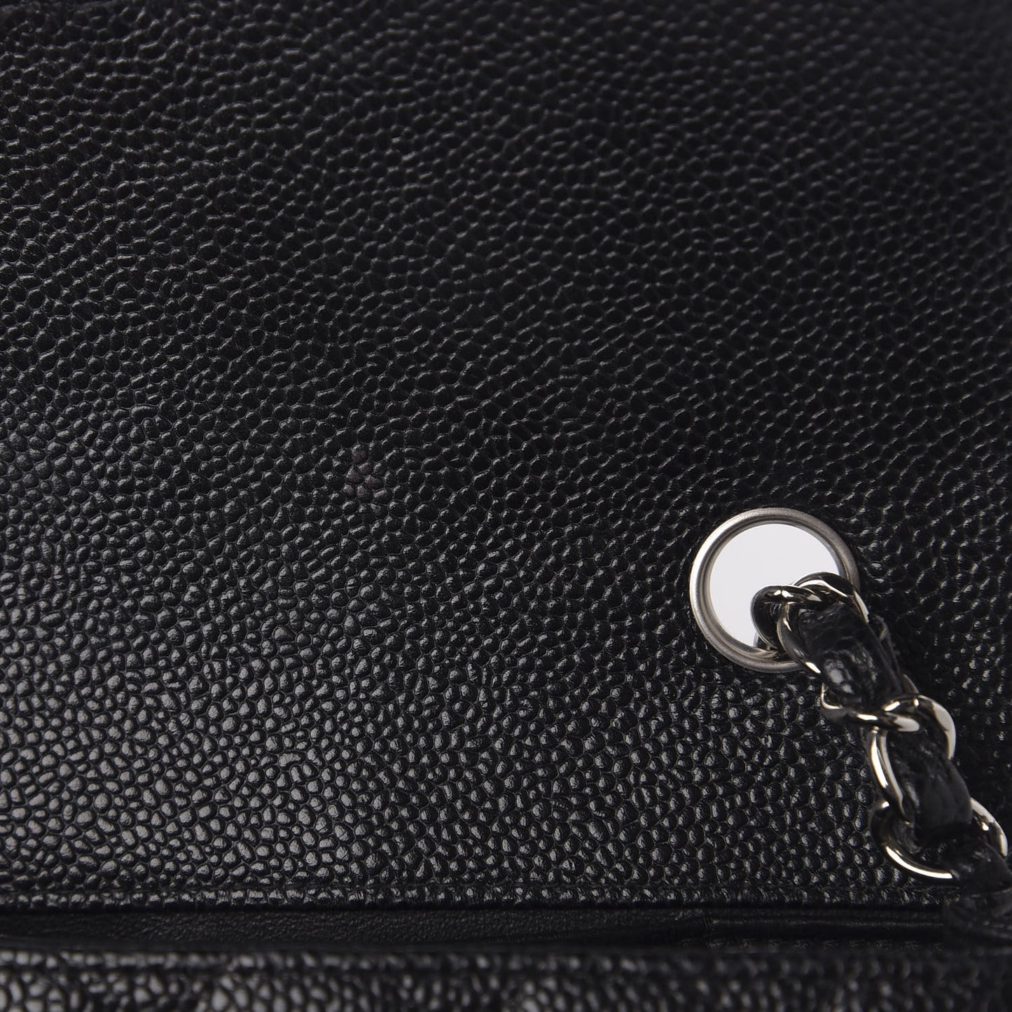 Caviar Quilted East West Flap Black